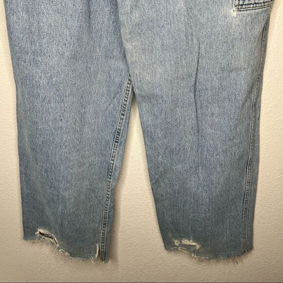 Vintage Polo Jeans Co. Distressed Worker Strip Pant Jeans - Picture 6 of 9